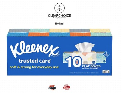 #ad Kleenex Trusted Care Everyday Facial Tissues Family Box 10 Boxes 230 Per... $35.98