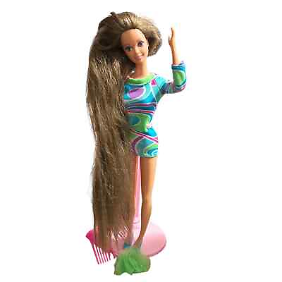 #ad Totally Hair Brunette Barbie 1991 90’s TNT Long Hair Styled Original Outfit Doll $58.88
