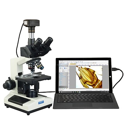 #ad OMAX 40X 2500X Biological Compound Trinocular Microscope with 18MP USB3.0 Camera $749.99