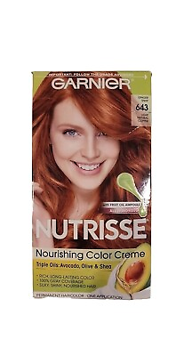 #ad Garnier Nutrisse Nourishing Color Creme 643 Light Natural Copper Ginger Snap $22.00