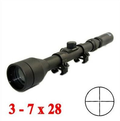 #ad 3 7x28 Rifle Scope Tactical Riflescope Optic Sight Illuminated Rifle Scope Sight $15.99