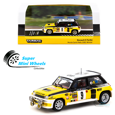 #ad Tarmac Works 1:64 Renault 5 Turbo Monte Carlo Rally 1981 #9 Winner $20.99