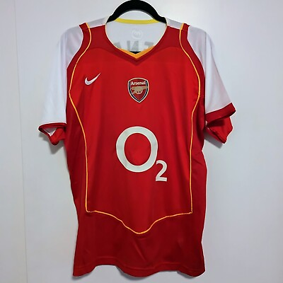 #ad FC Arsenal Thierry Henry Retro Jersey 2004 2005 Men#x27;s M $69.00