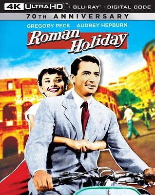 #ad Roman Holiday New 4K UHD Blu ray With Blu Ray 4K Mastering Dolby Dubbed $21.28