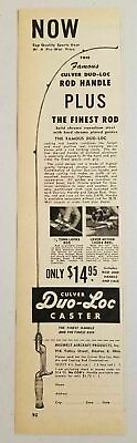 #ad 1947 Print Ad Culver Duo Loc Caster Fishing Rods Midwest Aircraft DaytonOhio $8.96