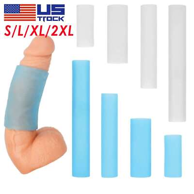 #ad Male Penis Extender Stretcher Max Vacuum Enhancer Enlarger Silicone Sleeve S XXL $7.43