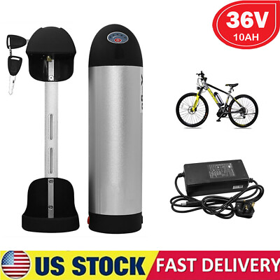 #ad #ad 36V 10Ah E Bike Lithium Battery 500W 350W Electric Bicycle Power Bottle Battery $199.99