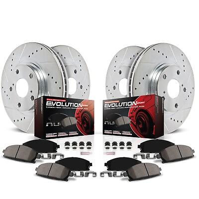 #ad Powerstop K6997 4 Wheel Set Brake Discs And Pad Kit Front amp; Rear for CTS 14 19 $623.73