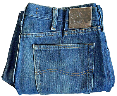 #ad Lee Jeans Mens 36x32* Blue Regular Fit Straight Leg Medium Wash American Denim $17.95