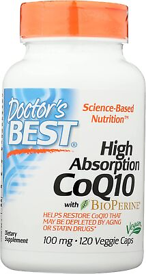 #ad Doctors Best High Absorption CoQ10 100mg Vegan Pack of 120 $48.82
