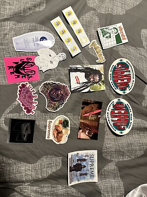 #ad Lot Of Rare Supreme Stickers $50.00