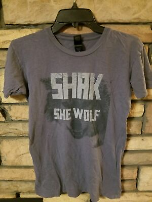 #ad Shakira Womens Shirt LARGE short sleeve graphics t SHE WOLF Tour exclusiv New D3 $6.39