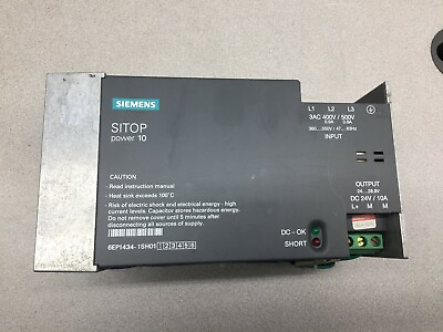 #ad USED SIEMENS SITOP POWER 10 24VDC 10AMP POWER SUPPLY 6EP1434 1SH01 $33.00
