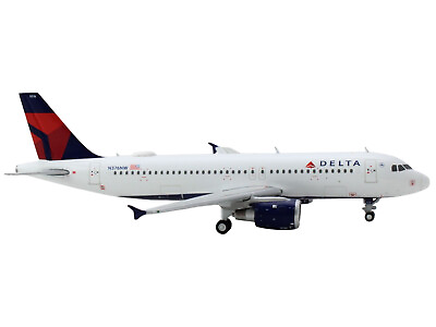 #ad Airbus A320 Commercial Aircraft quot;Delta Air Linesquot; White with Red and Blue Tail 1 $62.25