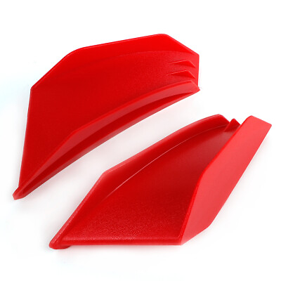 #ad 1 Pair Motorcycle Winglet Aerodynamic Wing Kit Fits For Red $11.09