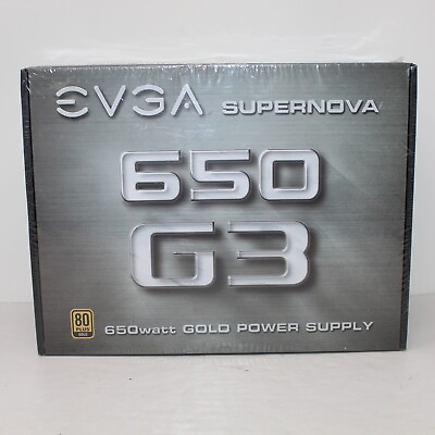 #ad EVGA SuperNova 650 G3 650 watt Gold Power Supply NEW SEALED 220 G3 0650 Y1 $99.99