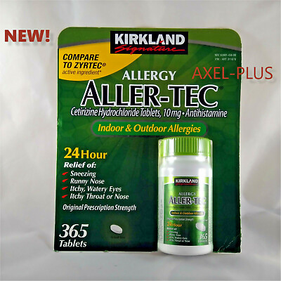 #ad Kirkland 365 Tab.Aller Tec Allergy Antihistamine 10mg $17.42