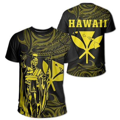 #ad Hawaii Polynesian King Kamehameha T Shirt 3D $28.49