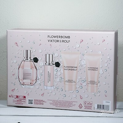 #ad Viktor amp; Rolf Flowerbomb 4 pcs Fragrance Gift Set $273 Value 3.4oz EDP NIB $108.00