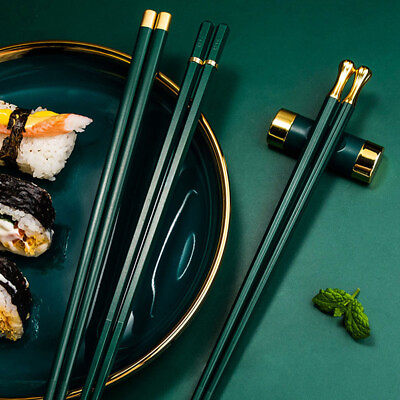 #ad 5Pairs Set High Quality Non Slip Chopsticks Home Hotel Restaurant Chopst QH ❤TH $9.91