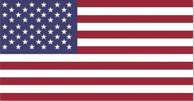#ad American Flag 3quot;x5quot; Vinyl Stickers Waterproof Made In USA $1.75