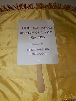 #ad Gilbert WV High School Reunion of Classes Advertising Fan 1926 1955 $2.99