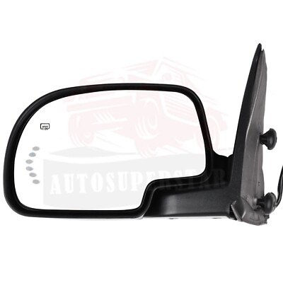 #ad 1 X Left Driver LH Side View Mirror Power Heated Signal For Chevrolet GMC $64.59