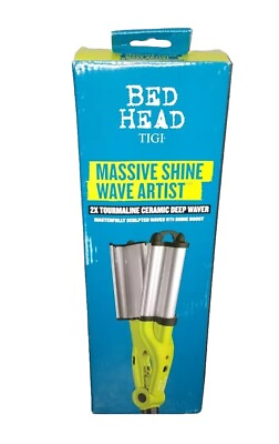 #ad BED HEAD TIGI Bed Head Wave Artist Ceramic Deep Hair Waver GREEN $17.00