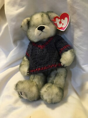 #ad Ty Fairbanks 1993 PVC Pellets Bear Wears Sweater $9.99