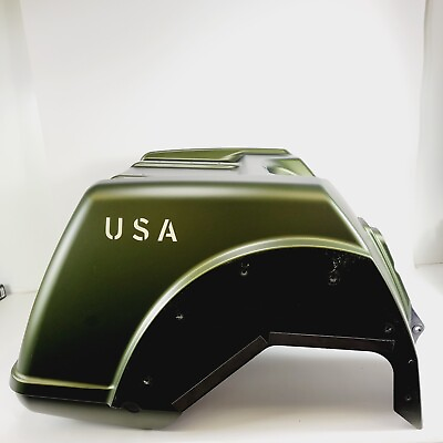 #ad Harley Davidson 2022 Tri Glide Rear Trunk Body Mineral Green Denim Needs Repair $719.96