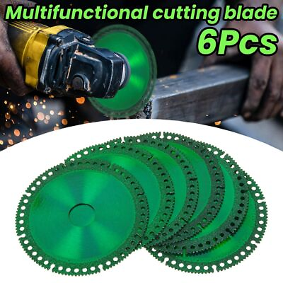 #ad 6Pcs Composite Multifunctional Cutting Saw Blade for Grinder Disc Cut Everything $14.89