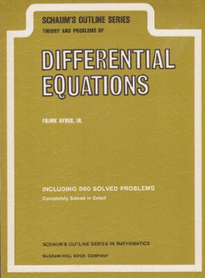 #ad Differential Equations Paperback Frank Jr. Ayres $6.26