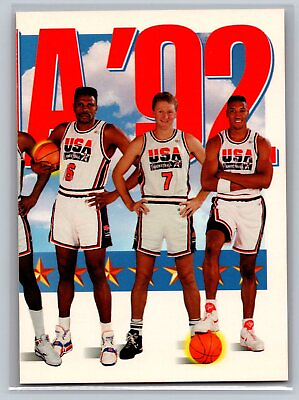 #ad 1991 SkyBox Barcelona #x27;92 #546 Ewing Bird Pippen HOF USA $9.99