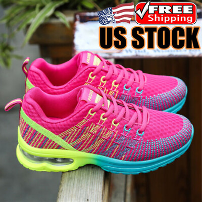 #ad Women#x27;s Sports Air Cushion Running Shoes Non Slip Athletic Jogging Sneakers Gym $29.99