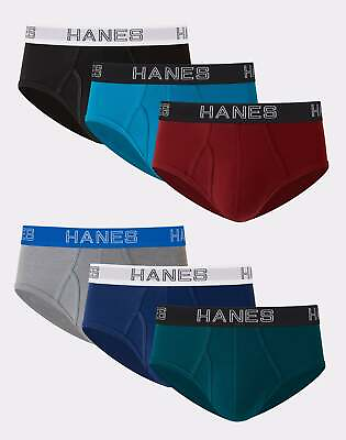 #ad Hanes Ultimate Men#x27;s Stretch Brief 6 Pack Underwear Comfort Flex Assorted Colors $24.00