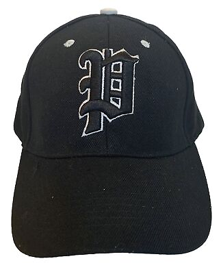 #ad Initial Ball Cap Letter ‘P’ Old English Black Embroidered Adjustable Letters F B $14.95