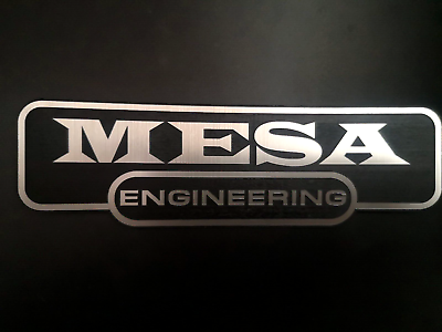 #ad MESA ENGINEERING Logo silver new style amp guitars 190 mm = 7.5 inch $13.99