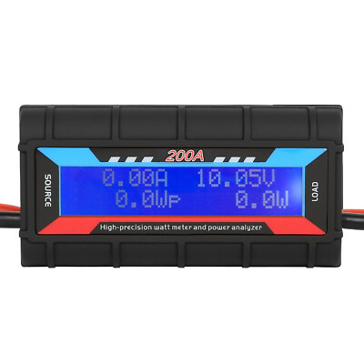 200A RC Watt Meter Power Meter Energy Monitor Volt Watt Voltage Amps Analyzer $15.99