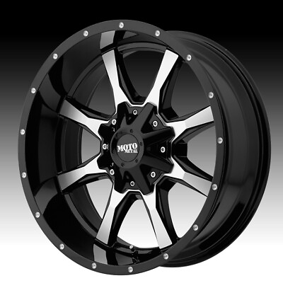 #ad Moto Metal MO970 20x10 Silver and Black Aluminum Wheel Rim 5x127 and 5x139.7 $189.99