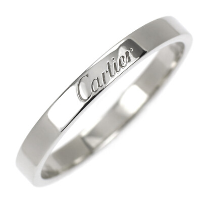 #ad Cartier Pt950 Ring C Do Engraved No.65 Auth free shipping from Japan Auth SEL $623.20