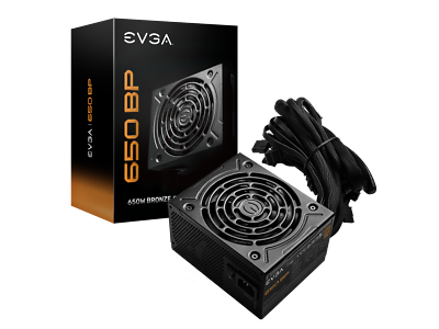 #ad EVGA 650 BP 80 BRONZE 650W 3 Year Warranty Compact 120mm Size Power Supply $69.99