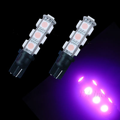 #ad 10 x T10 T15 921 168 194 13SMD 5050SMD LED Car Wedge Bulbs Pink Purple New P3 $33.29
