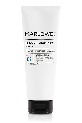 #ad MARLOWE. No.172 Classic Mens Shampoo Clarifies Invigorates and Refreshes Hair $13.69