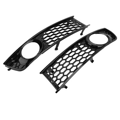 #ad ・2pcs Car Front Bumper Fog Light Grille Lower Side Fog Lamp Grill for A4 B6 02 0 $26.45