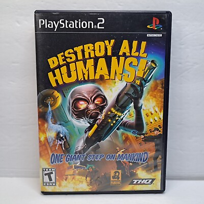 #ad Destroy All Humans PlayStation 2 2005 Cib Complete TESTED Works $9.95