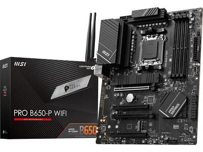 #ad NEW MSI PRO B650 P WIFI AM5 AMD B650 SATA 6Gb s DDR5 Ryzen 7000 ATX Motherboard $157.49