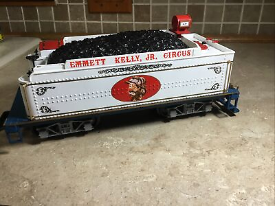 #ad Bachmann EMMETT KELLY CIRCUS G Gauge Coal Tender Train Car Tested Working $29.99