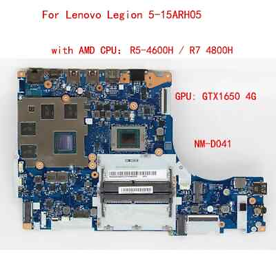 #ad For Lenovo Legion 5 15ARH05 NM D041 motherboard w CPU R5 4600H GPU gtx1650 4G $376.32