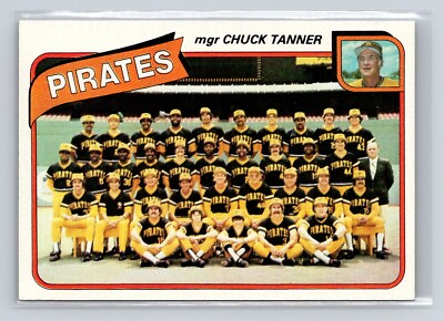 #ad 1980 Topps #551 Pittsburgh Pirates Team Chuck Tanner Baseball Card $2.03