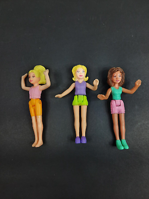 #ad Lot of POLLY POCKET Dolls Hair of Blonde And Brown. $9.99
